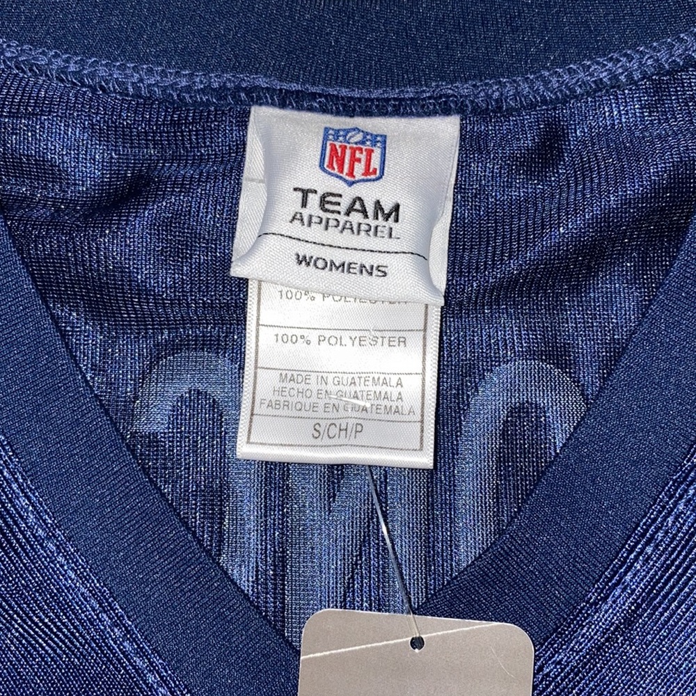 NWT 🏈 NFL Team Apparel Women’s Denver Broncos Jersey Tee Shirt Size Small 💙🧡 - Picture 8 of 13